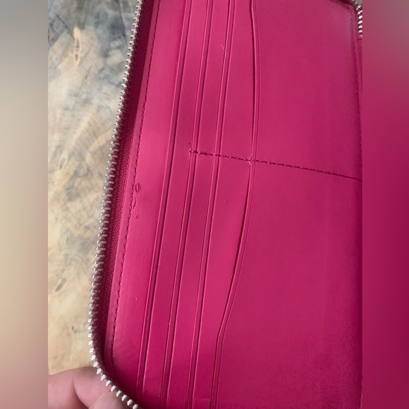 Coach Pink Leather Wristlet Wallet - Picture 10 of 16